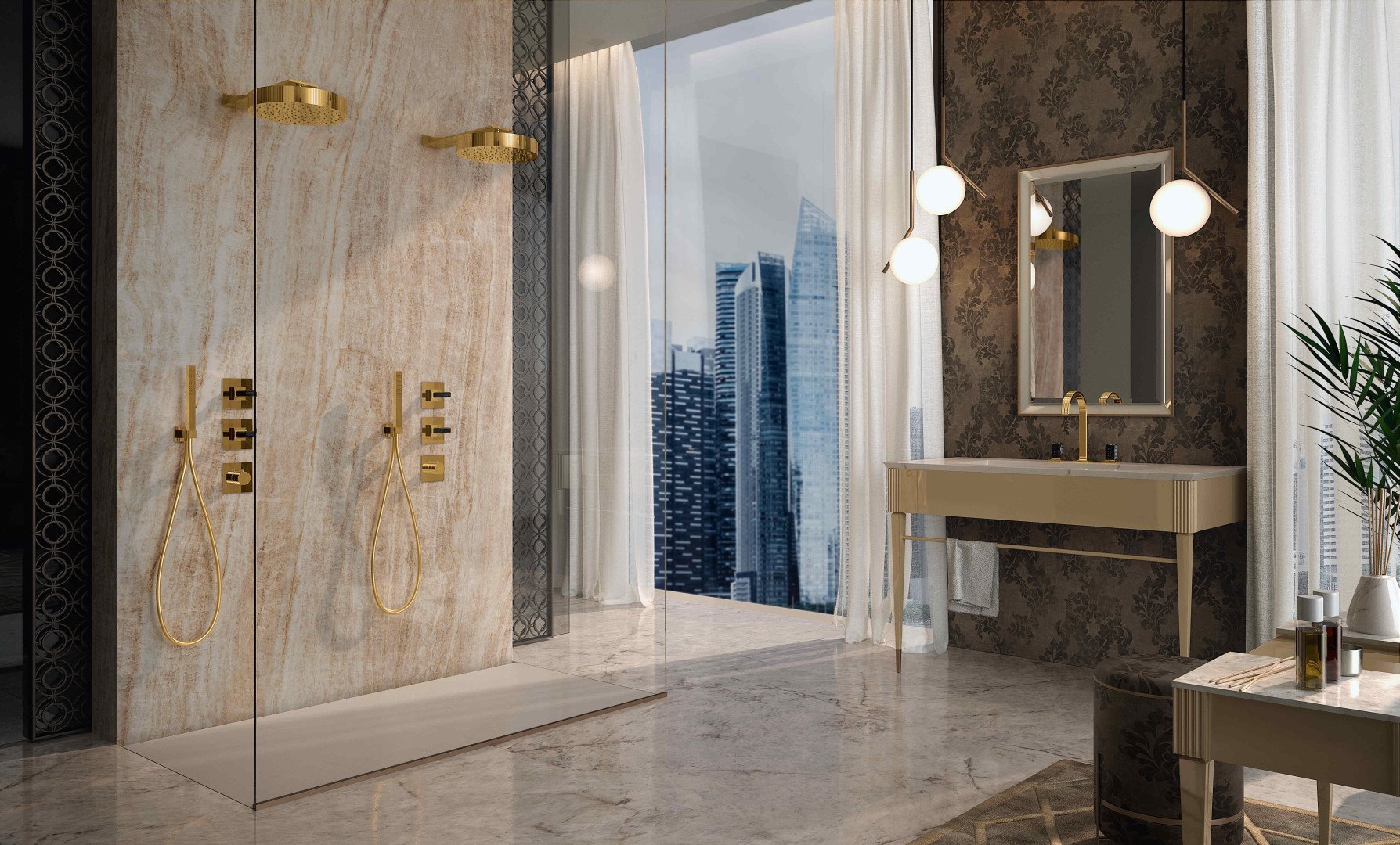 GOLD trend! For a touch of class in the bathroom