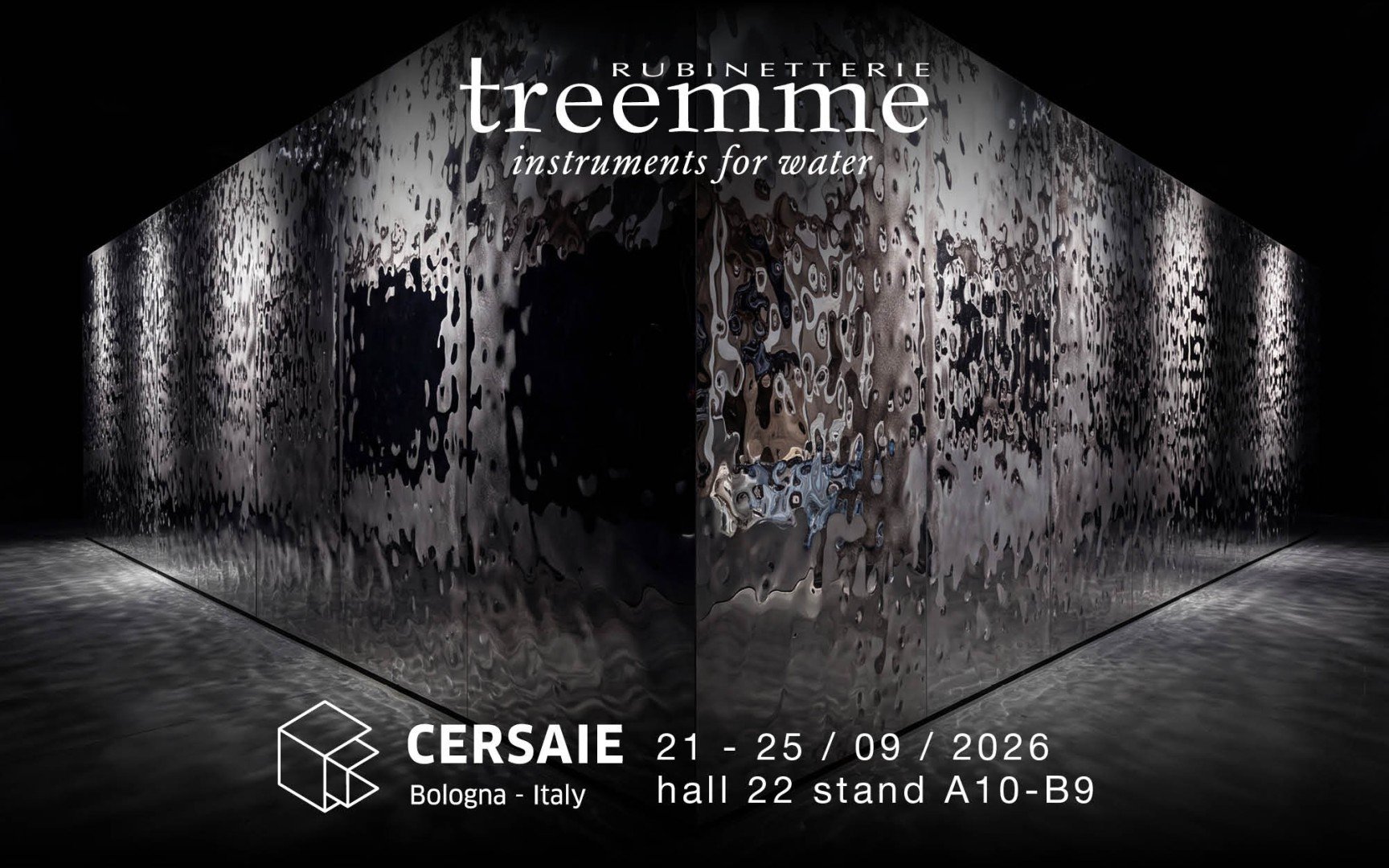 The Rubinetterie Treemme stand at Cersaie 2026: where water becomes design